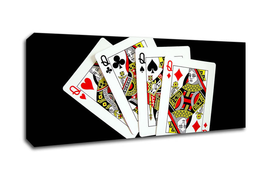 Picture of Ladies Poker Panoramic Canvas Wall Art