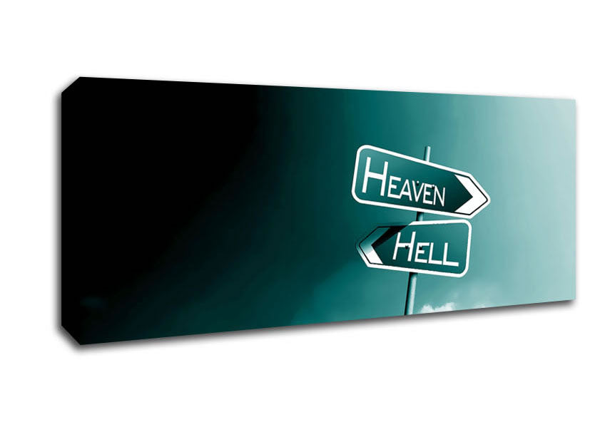 Picture of Heaven And Hell Panoramic Canvas Wall Art