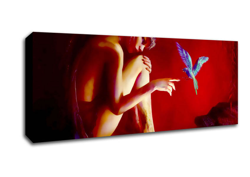 Picture of Fairy Bird Panoramic Canvas Wall Art