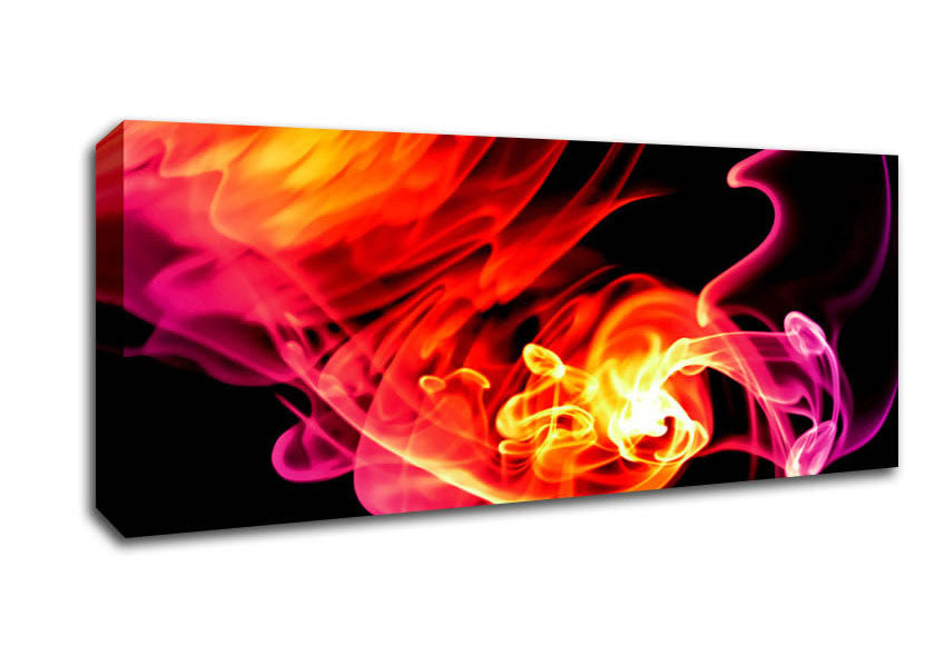 Picture of Orange Fireflies Panoramic Canvas Wall Art
