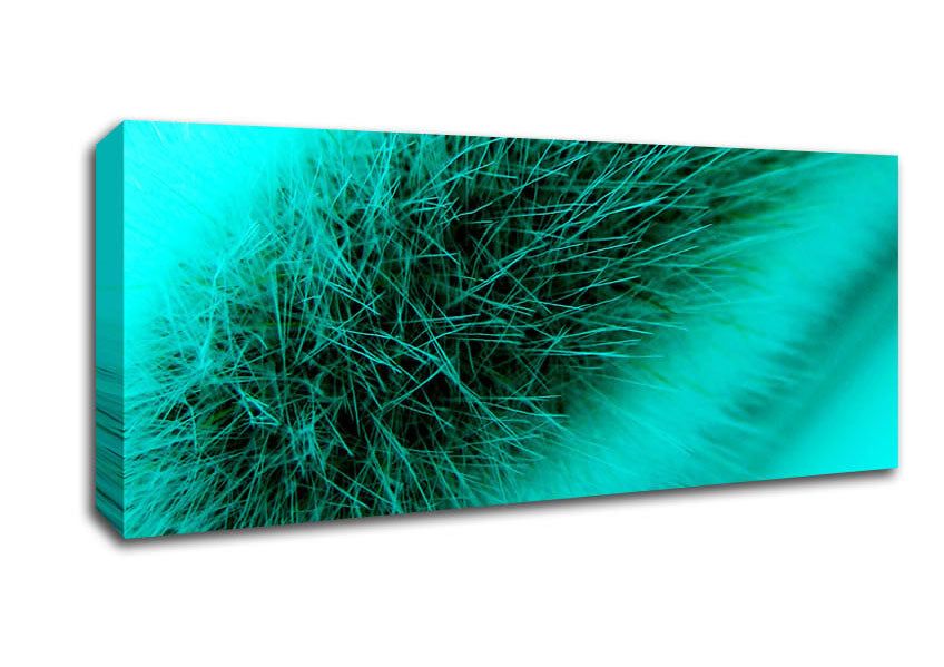 Picture of Green Fur Panoramic Canvas Wall Art