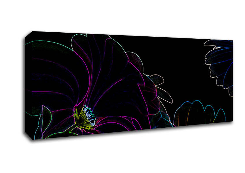 Picture of Floral Decay Panoramic Canvas Wall Art
