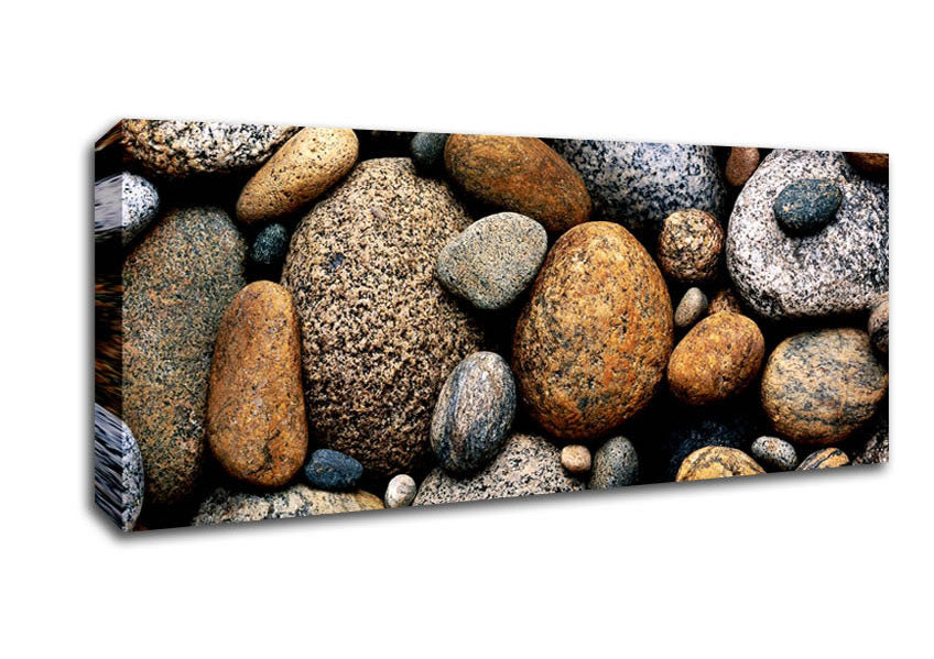 Picture of Pebbles Panoramic Canvas Wall Art