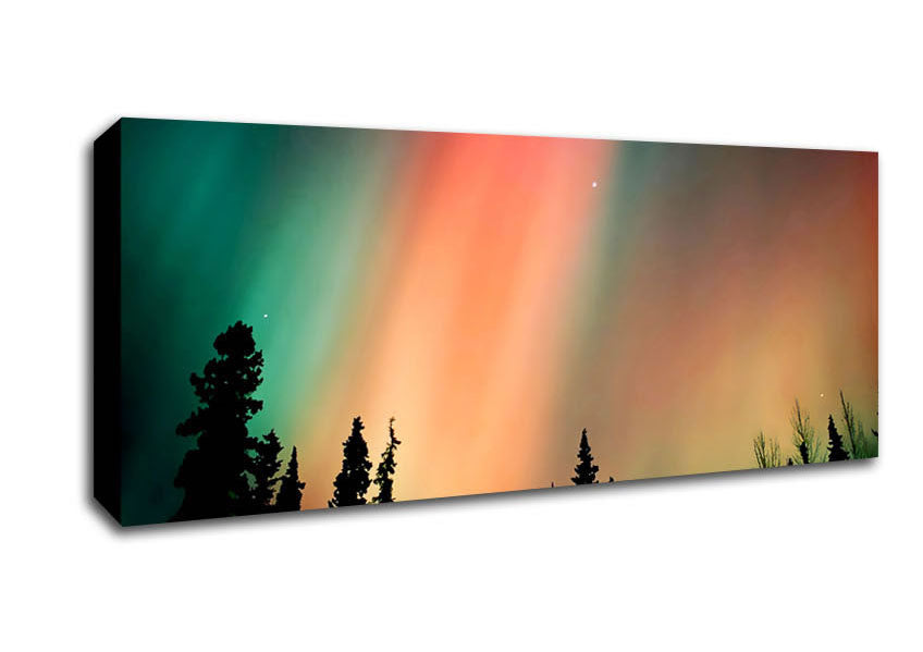 Picture of Northern Light Nights Panoramic Canvas Wall Art