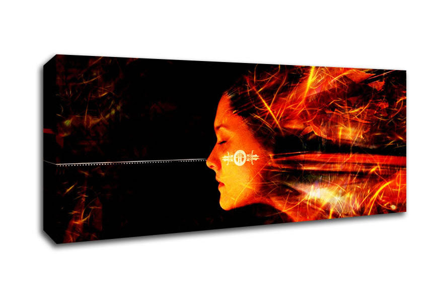 Picture of Electronic Female Panoramic Canvas Wall Art