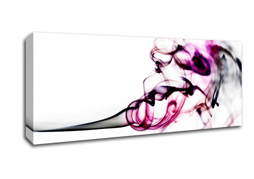 Picture of Pink Smoke Fury Panoramic Canvas Wall Art