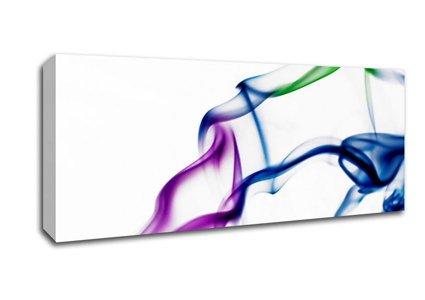 Picture of Multi-Coloured Smoke Panoramic Canvas Wall Art