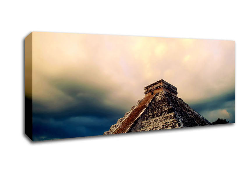 Picture of Mexicos Ancient Monument Panoramic Canvas Wall Art