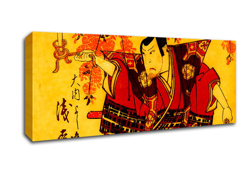 Picture of Japanese Warrior Panoramic Canvas Wall Art