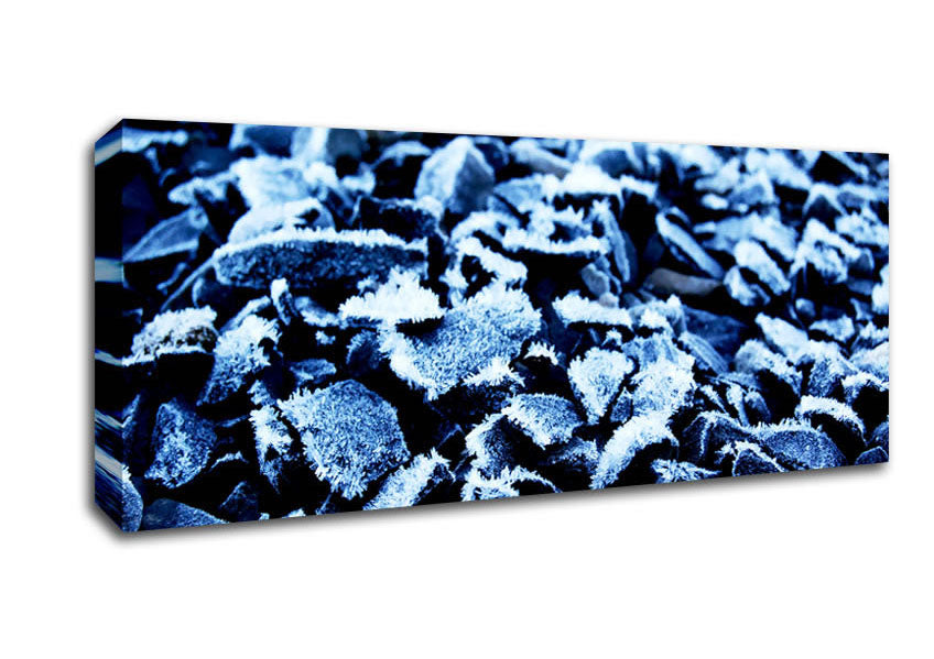 Picture of Nothing But Pebbles Panoramic Canvas Wall Art