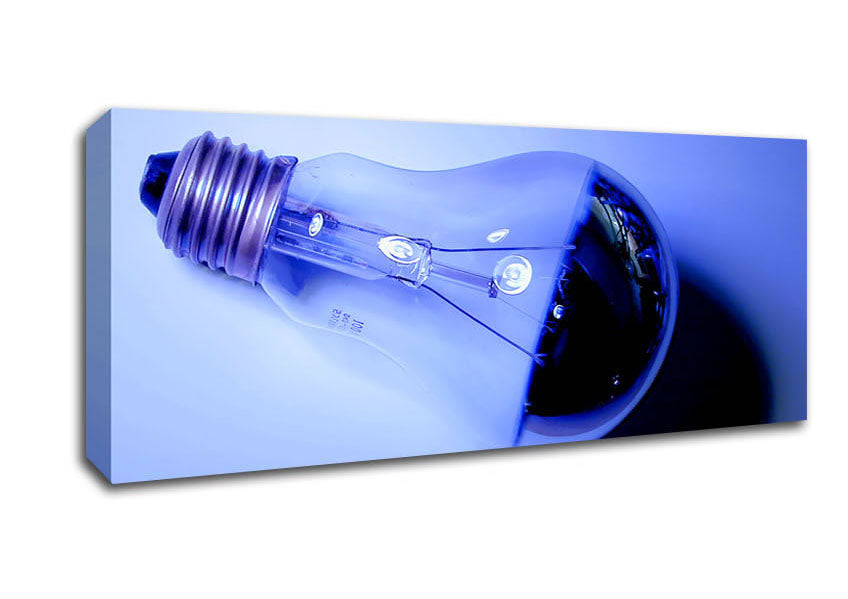 Picture of Lightbulb Blues Panoramic Canvas Wall Art