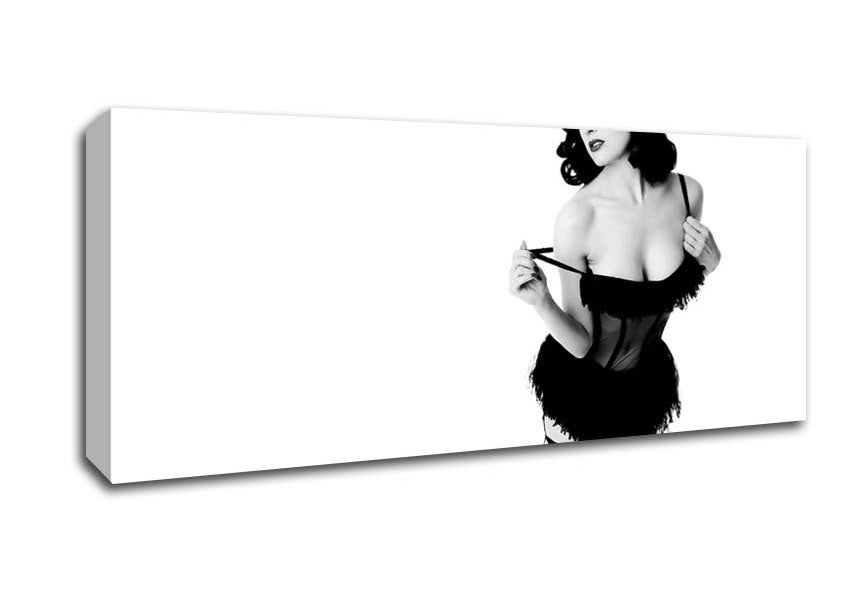 Picture of Ditta Von Teese B n W Panoramic Canvas Wall Art