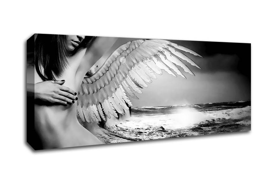Picture of Ocean Angel Panoramic Canvas Wall Art