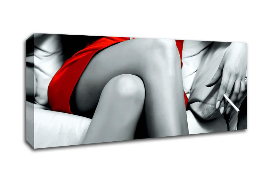 Picture of Red Dress Panoramic Canvas Wall Art