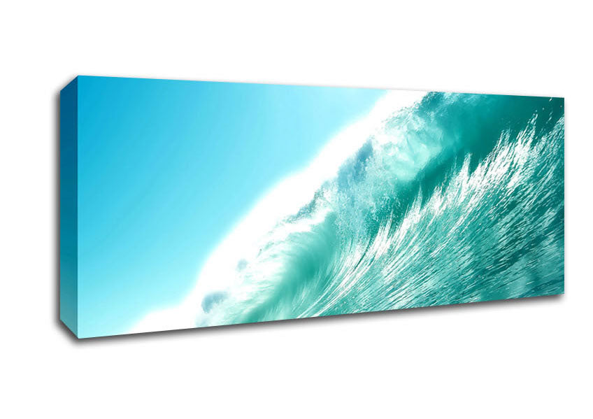 Picture of Wave Big For Surfers Panoramic Canvas Wall Art