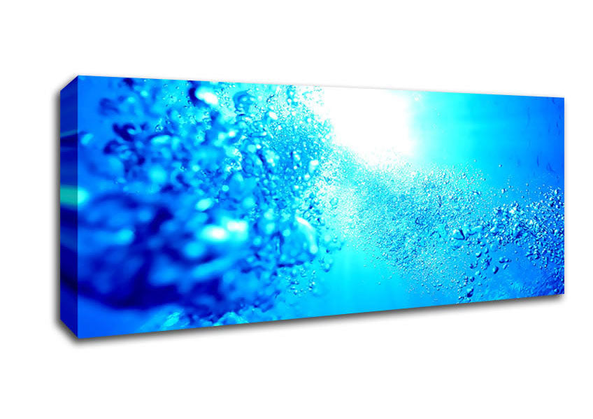 Picture of Water Elements In The Sun Panoramic Canvas Wall Art