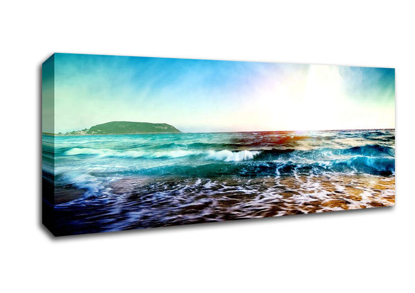 Picture of The Beach Planet Panoramic Canvas Wall Art