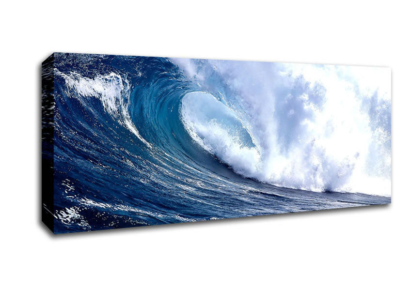 Picture of Ocean Waves Panoramic Canvas Wall Art