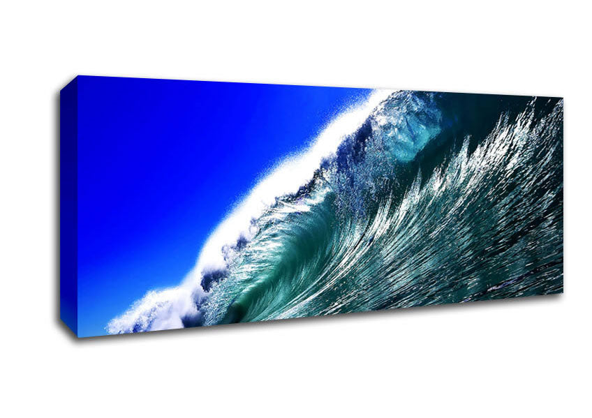 Picture of Ocean Glistening Sun Panoramic Canvas Wall Art