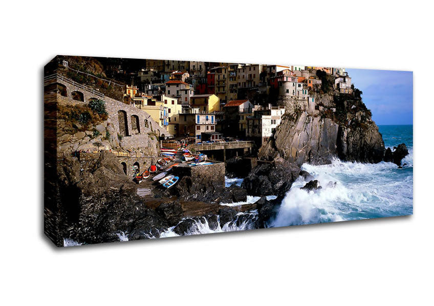 Picture of Manarola Italy Panoramic Canvas Wall Art