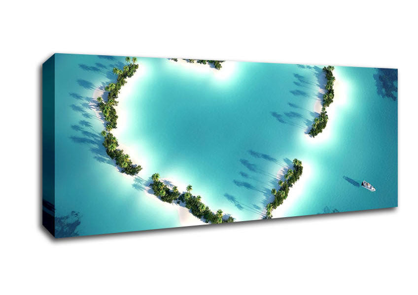 Picture of Love Island Panoramic Canvas Wall Art