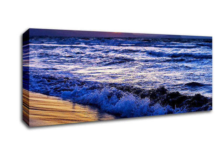 Picture of The Ocean Colours At Twilight Panoramic Canvas Wall Art