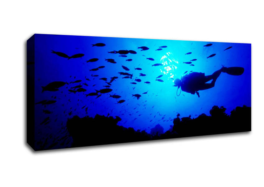 Picture of Divers City Panoramic Canvas Wall Art