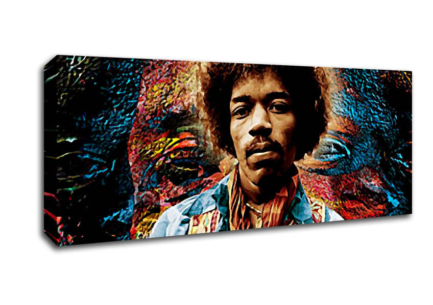 Picture of Jimi Hendrix Axis Bold As Love Panoramic Canvas Wall Art
