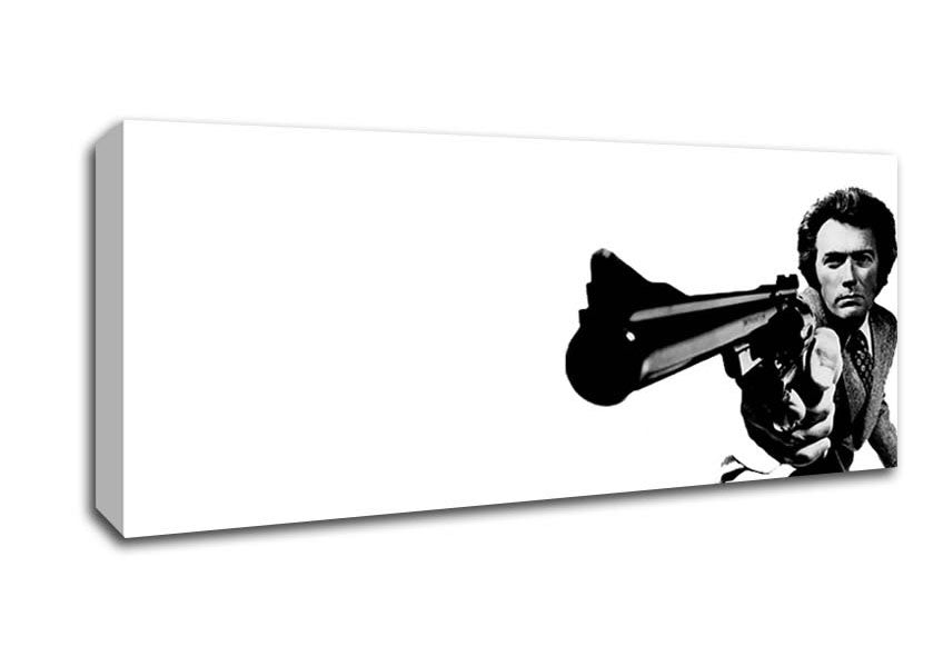 Picture of Clint Eastwood Gun Panoramic Canvas Wall Art