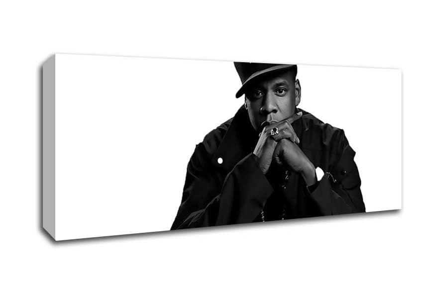 Picture of Jay Z Baseball Hat Panoramic Canvas Wall Art