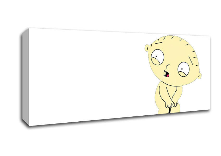 Picture of Family Guy Stewie Naked Panoramic Canvas Wall Art