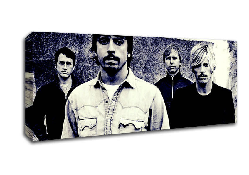 Picture of Foo Fighters Blue Panoramic Canvas Wall Art