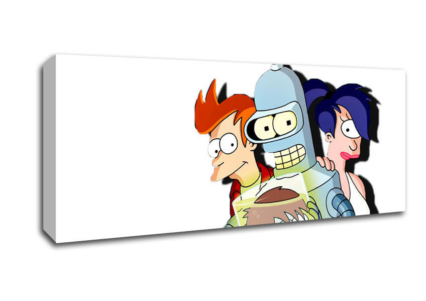 Picture of Futurama Cast Panoramic Canvas Wall Art
