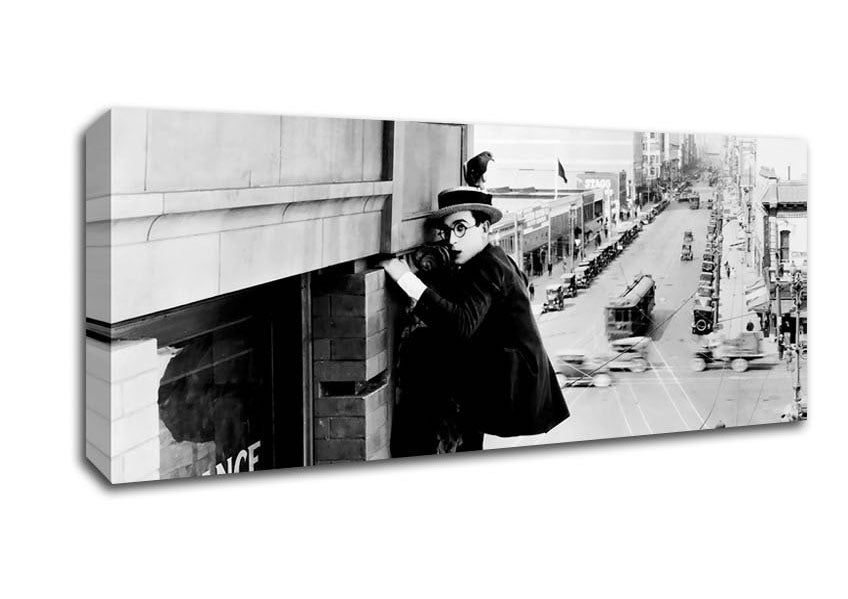 Picture of Harold Lloyd Building Panoramic Canvas Wall Art