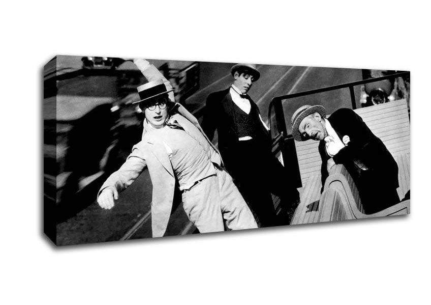 Picture of Harold Lloyd Trams Panoramic Canvas Wall Art