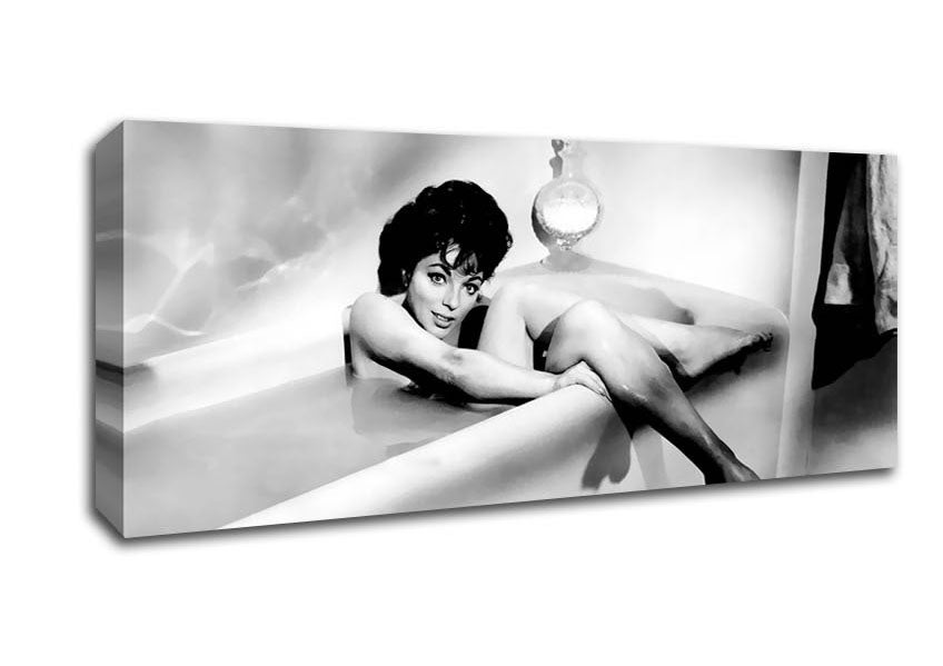 Picture of Joan Collins In The Tube Panoramic Canvas Wall Art