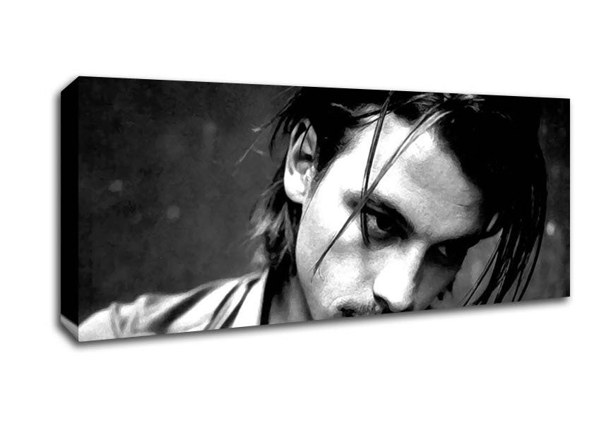 Picture of Johnny Depp Sexy Panoramic Canvas Wall Art