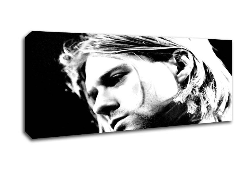 Picture of Kurt Cobain Face Panoramic Canvas Wall Art