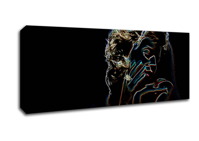 Picture of Kylie Minogue Psychedelic Panoramic Canvas Wall Art