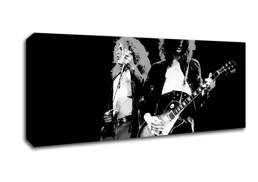 Picture of Led Zepplin On Stage Panoramic Canvas Wall Art