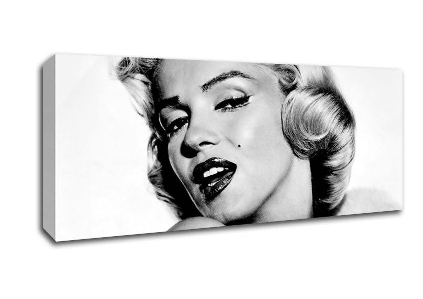 Picture of Marilyn Monroe Black And White Panoramic Canvas Wall Art