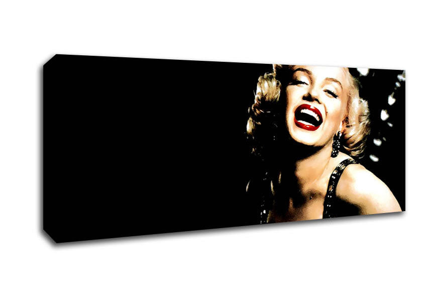 Picture of Marilyn Monroe Sparkle Panoramic Canvas Wall Art