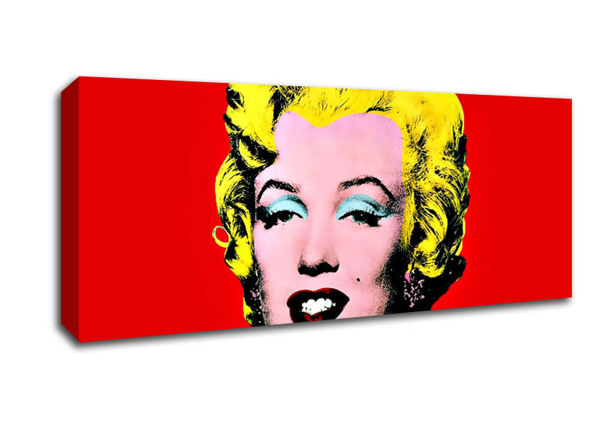 Picture of Marilyn Monroe Red Panoramic Canvas Wall Art