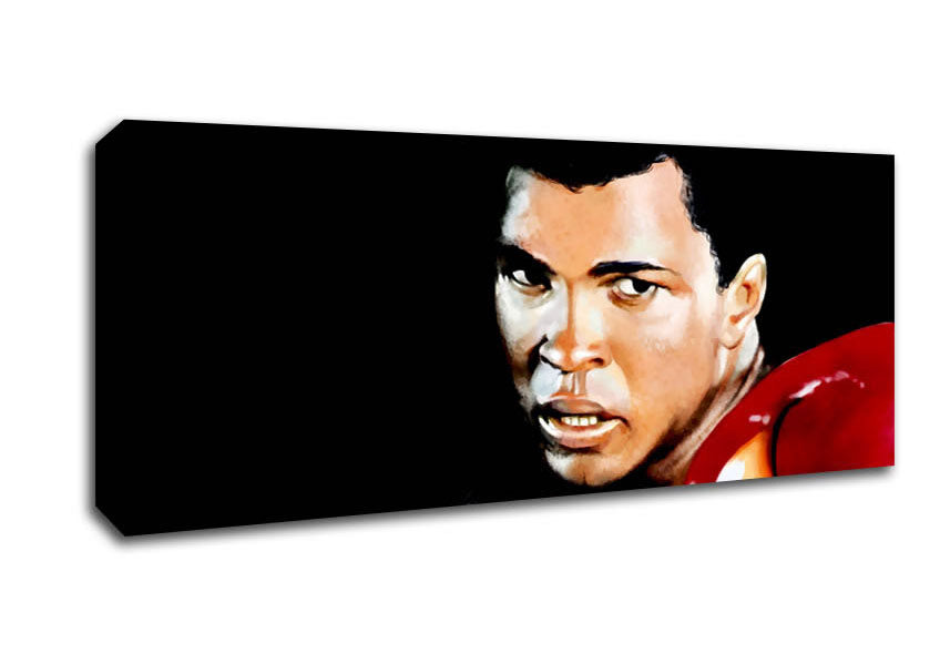 Picture of Muhammad Ali Boxing Gloves Panoramic Canvas Wall Art