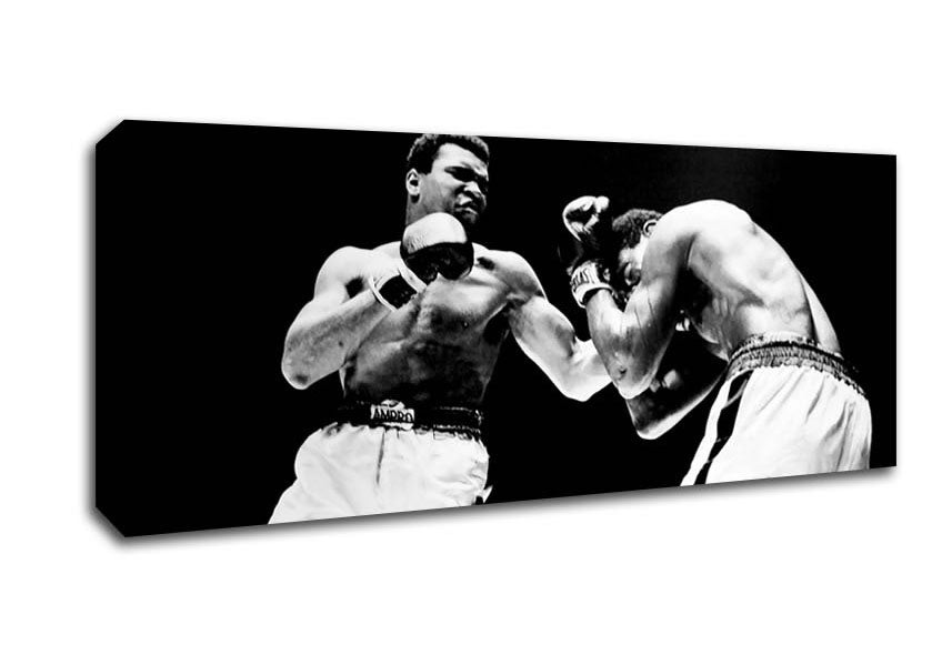 Picture of Muhammad Ali Fist Of Power Panoramic Canvas Wall Art