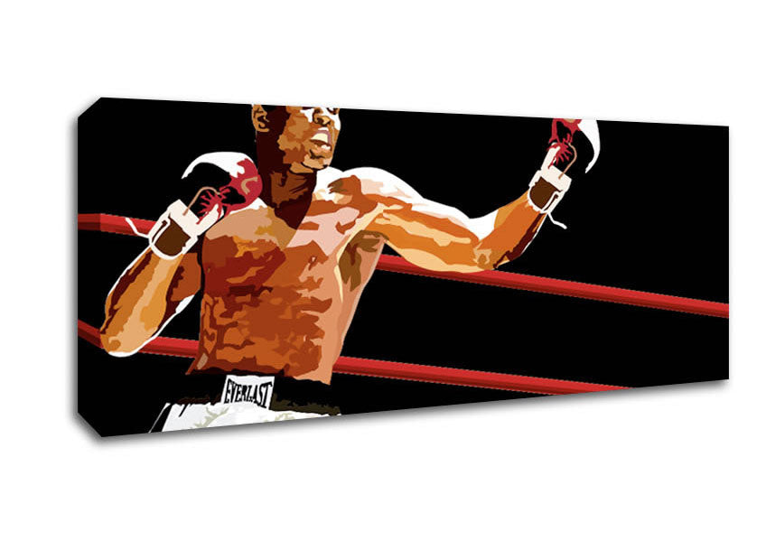 Picture of Muhammad Ali In The Ring Panoramic Canvas Wall Art