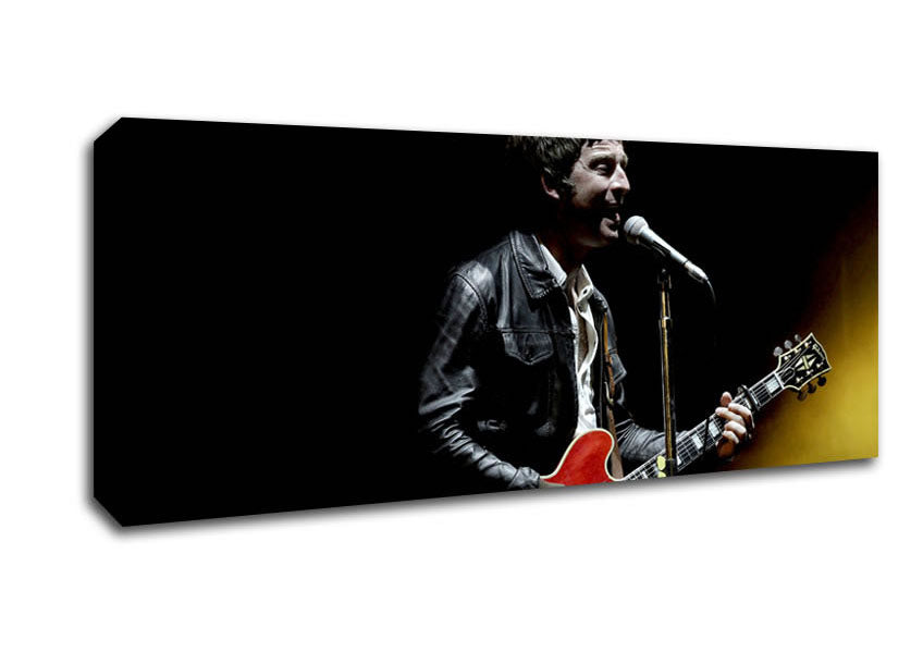 Picture of Noel Gallagher On Stage Panoramic Canvas Wall Art