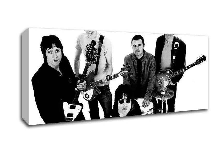 Picture of Oasis With There Instruments Panoramic Canvas Wall Art