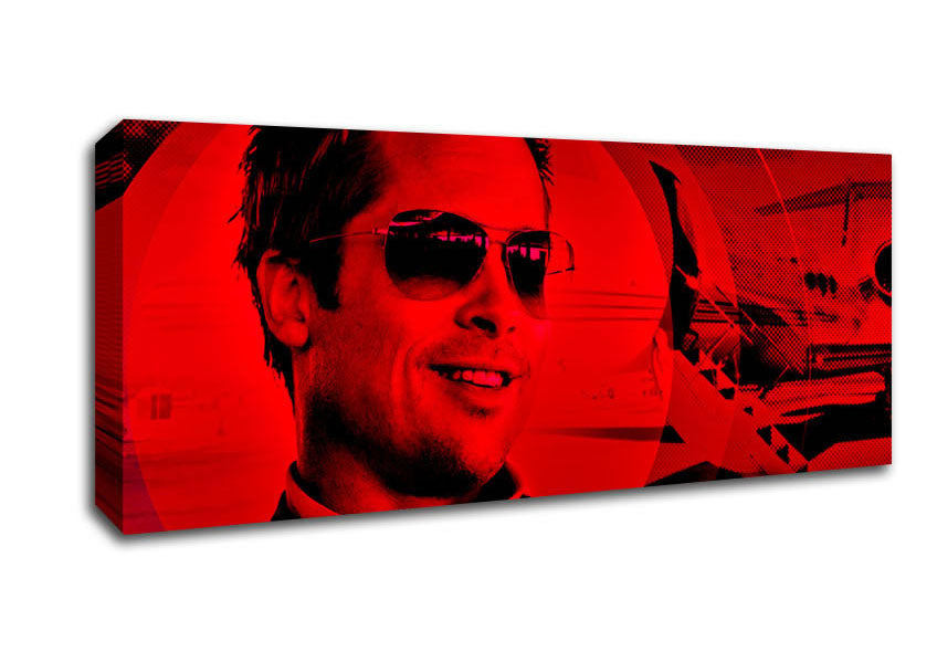 Picture of Oceans Eleven Brad Pitt Panoramic Canvas Wall Art