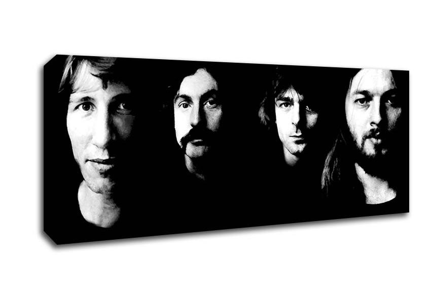 Picture of Pink Floyd Early Days B n W Panoramic Canvas Wall Art